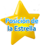 Posición de la estrella